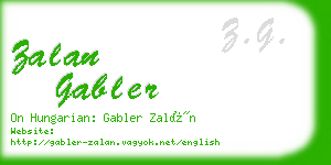 zalan gabler business card